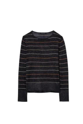 Lurex Round Neck Jumper