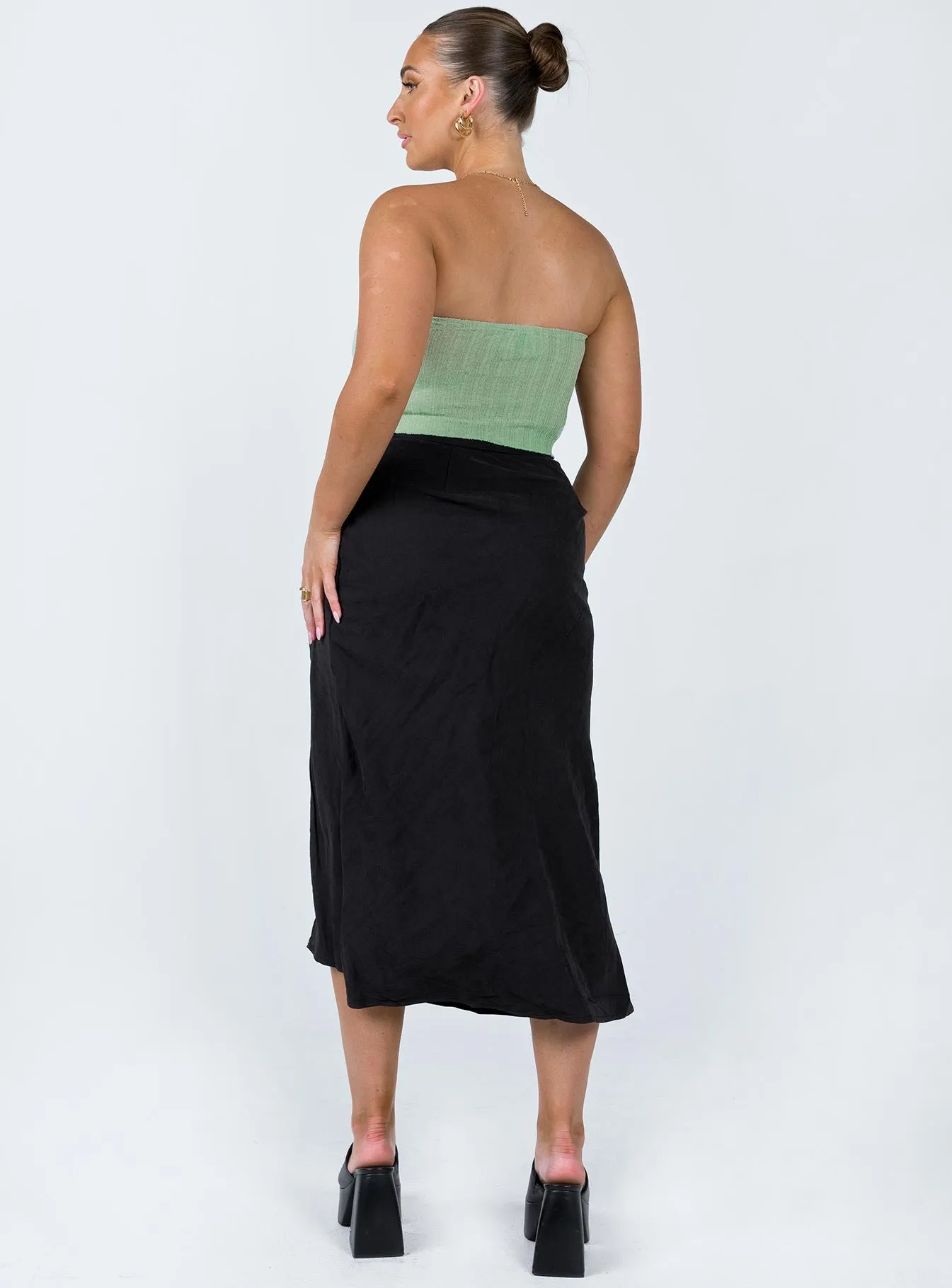 Mabel Midi Skirt Black