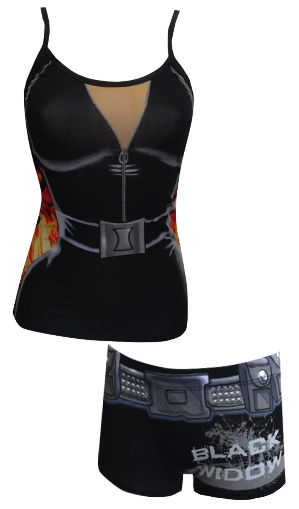 Marvel Comics Avengers Black Widow Cami & Panty Set