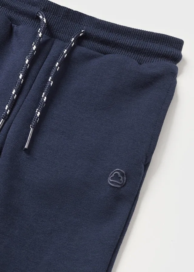 Mayoral Navy Cuffed Fleece Joggers