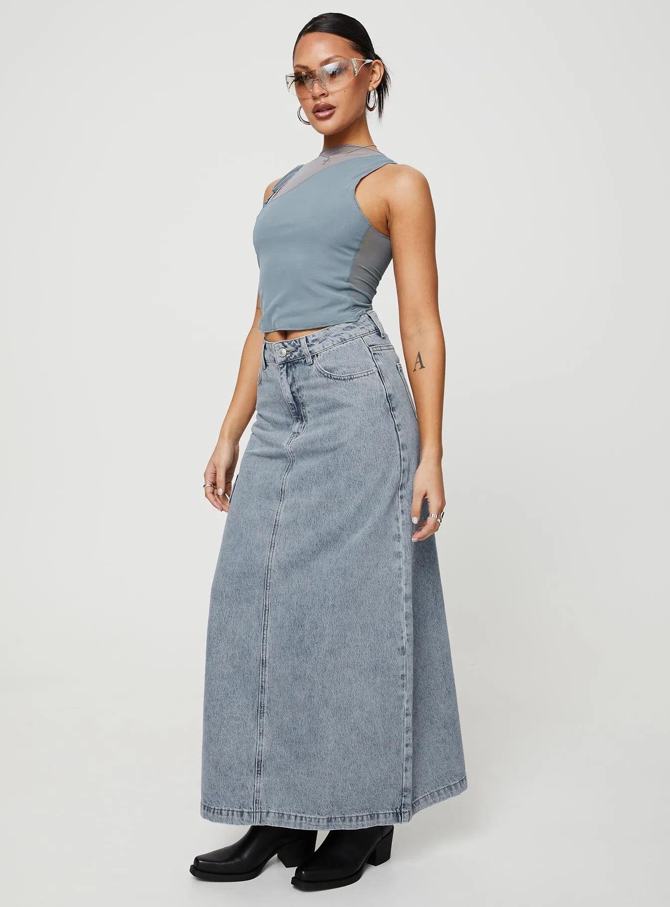 McGuane Denim Midi Skirt