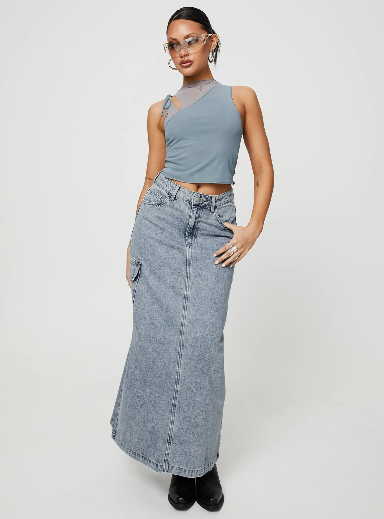 McGuane Denim Midi Skirt