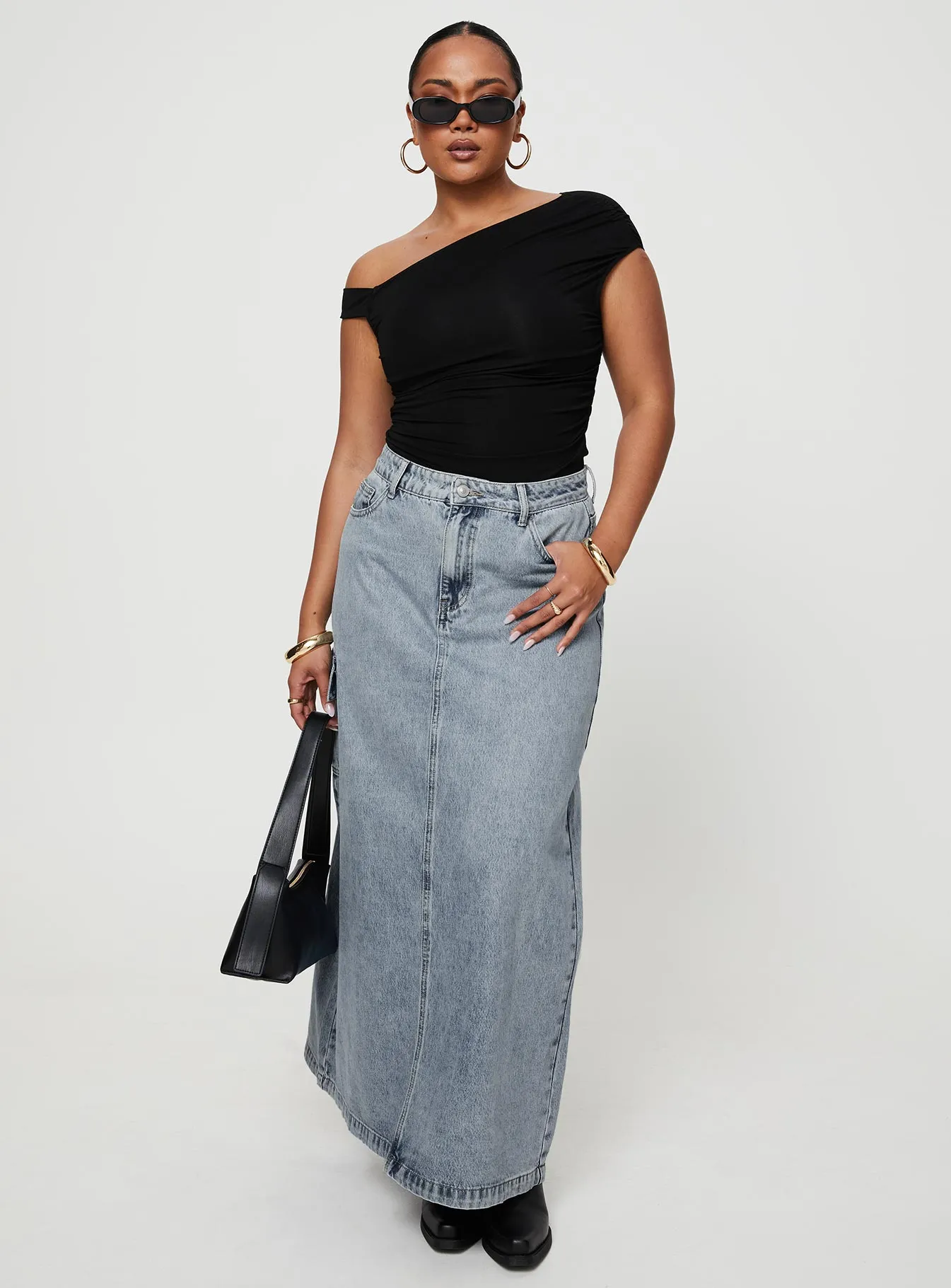 McGuane Denim Midi Skirt