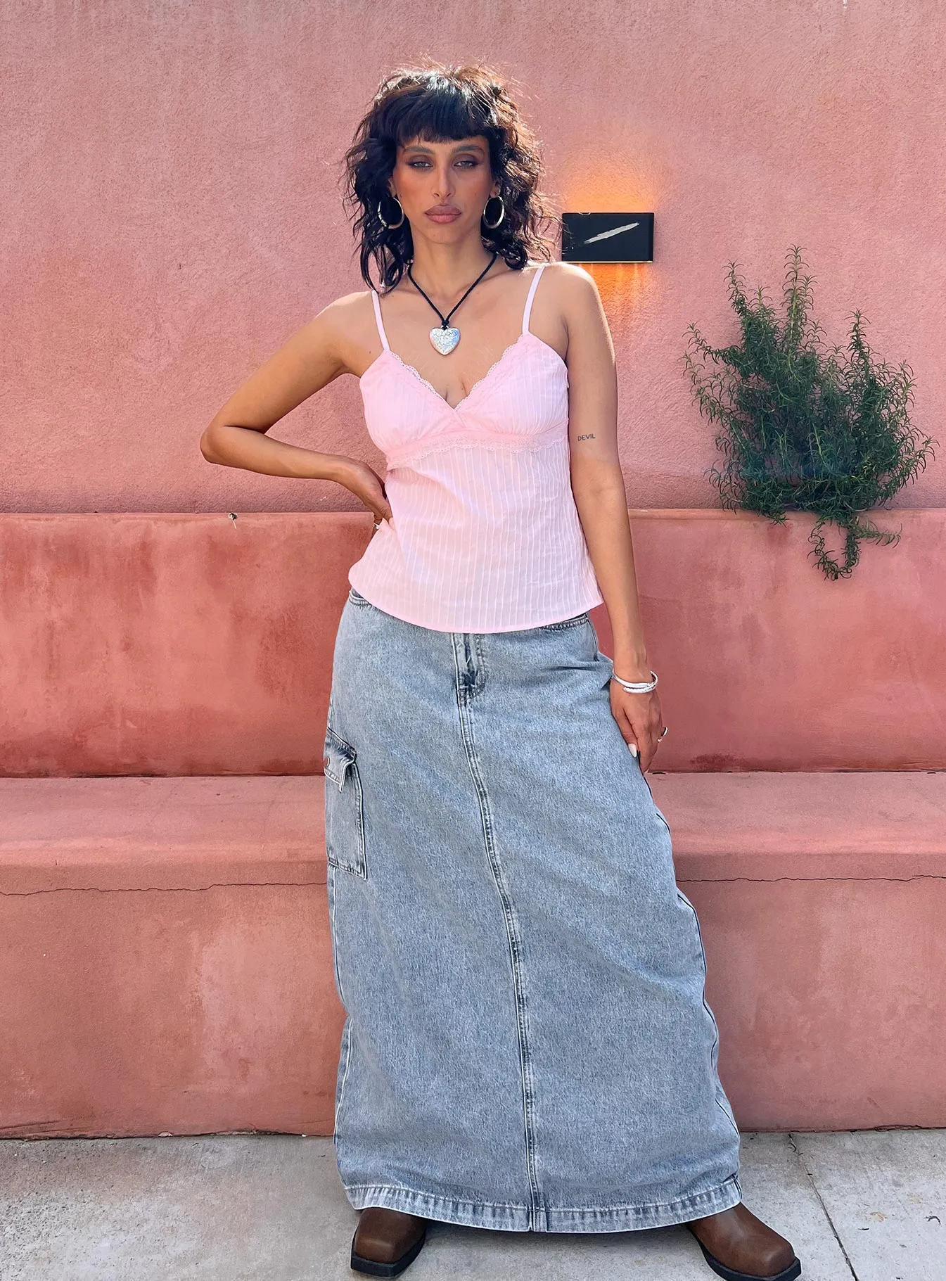 McGuane Denim Midi Skirt