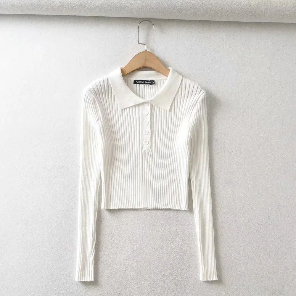 medium length long-sleeved sweater