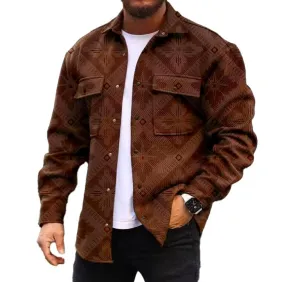 MEN'S FASHIONABLE CASUAL CORDUROY JACKET 15332032YM