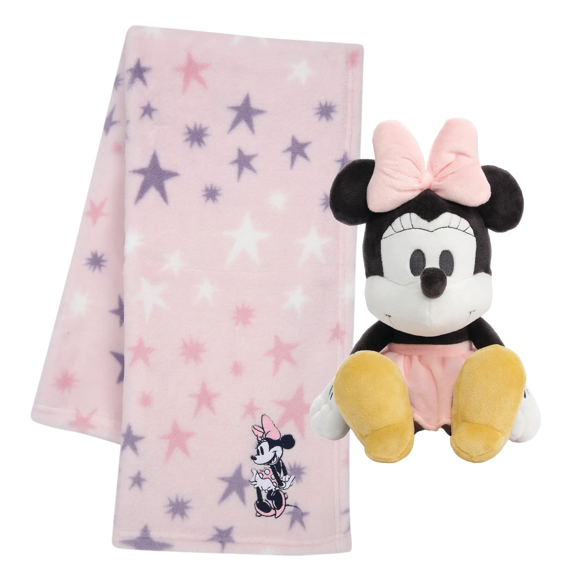 Minnie Mouse Blanket & Plush Baby Gift Set