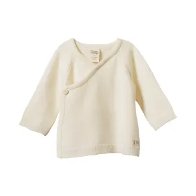 Nature Baby Merino Knit Kimono Jacket - Natural