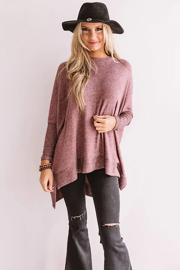 On Point Shift Tunic In Rustic Rose