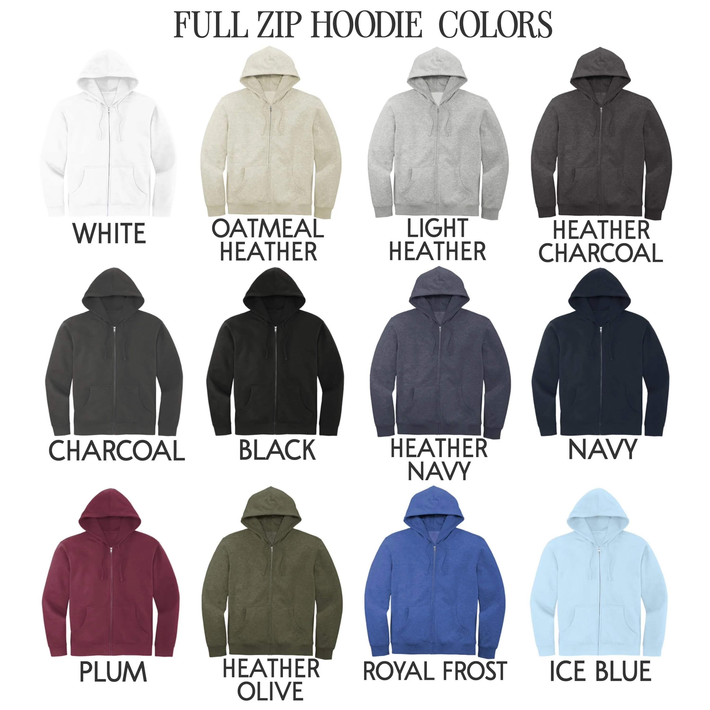 Personalized Zip Up Hoodie Womens Full Zip Jacket