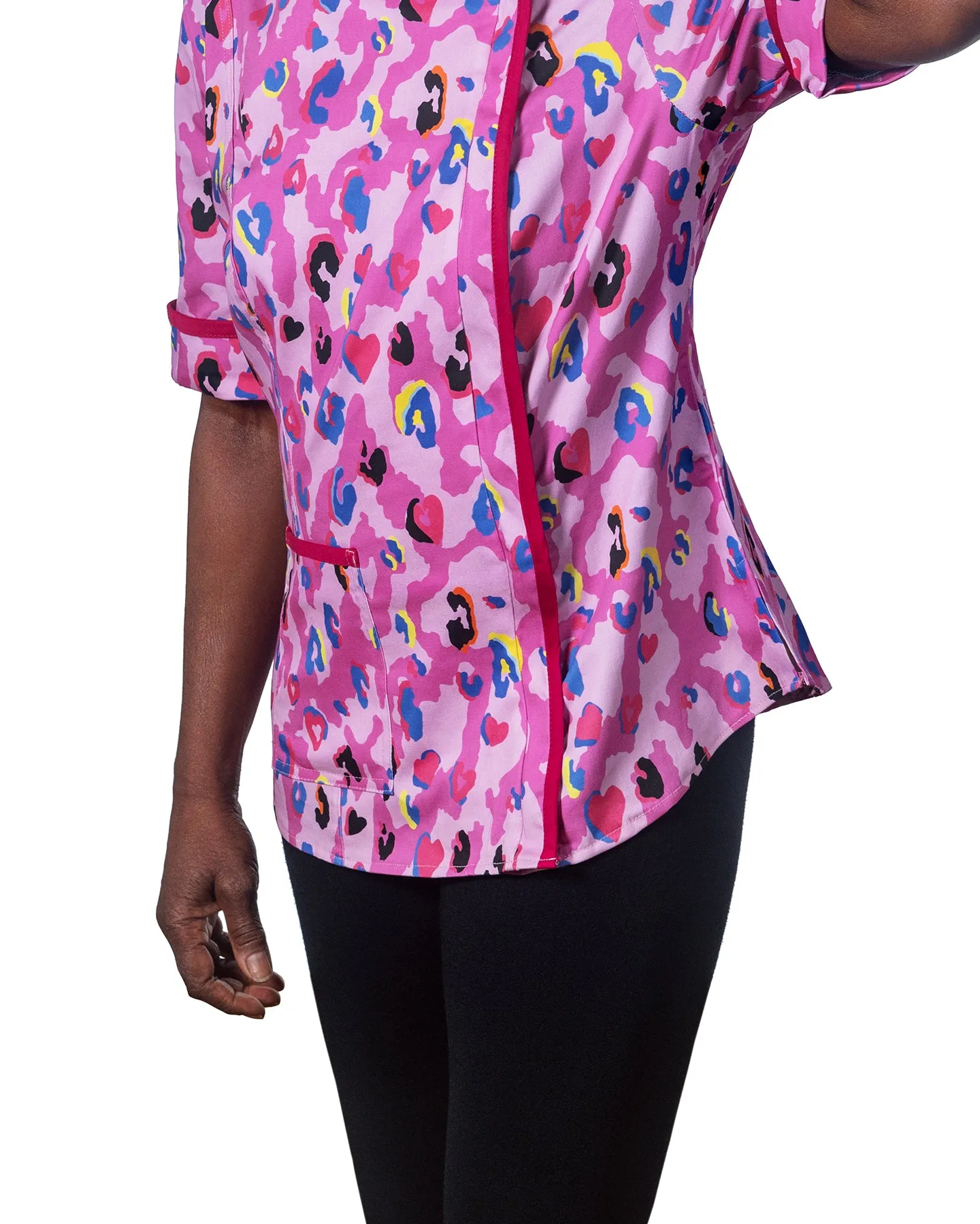 Pink Panther Women's Fitted Chef Jacket