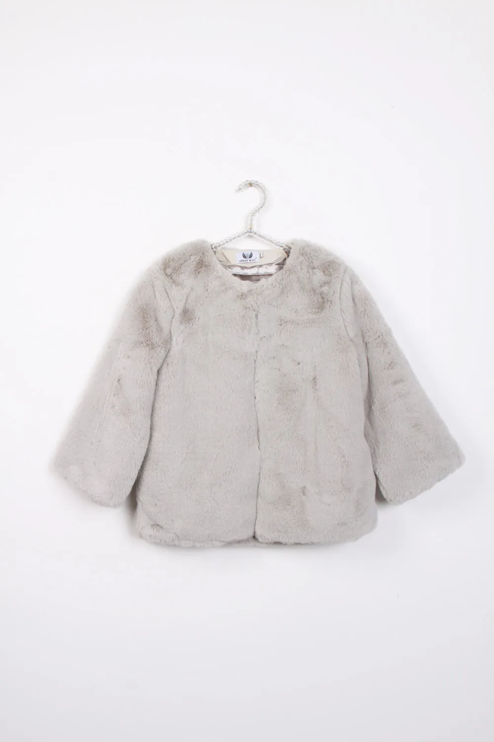 Plain Ultra Soft Faux Fur Jacket Coat