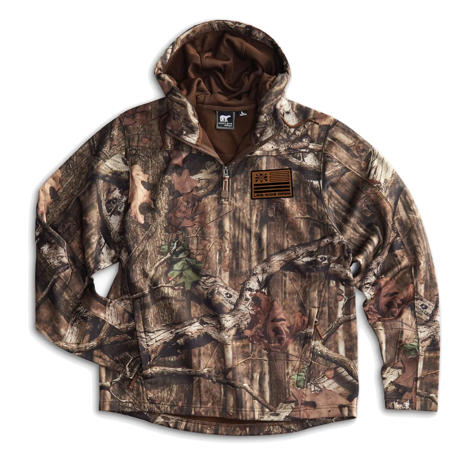 Premium Mossy Oak 1/4 Zip Hoodie