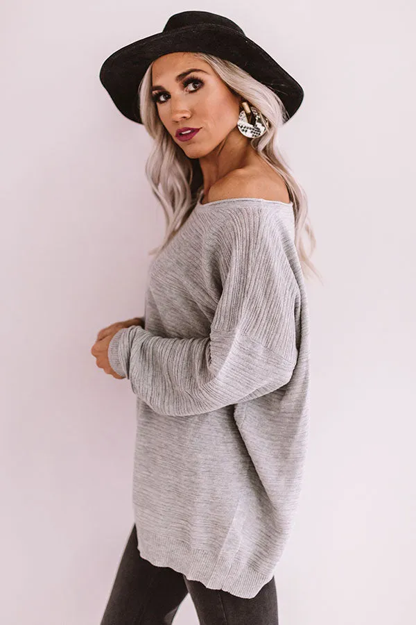 Send My Regards Shift Top In Grey