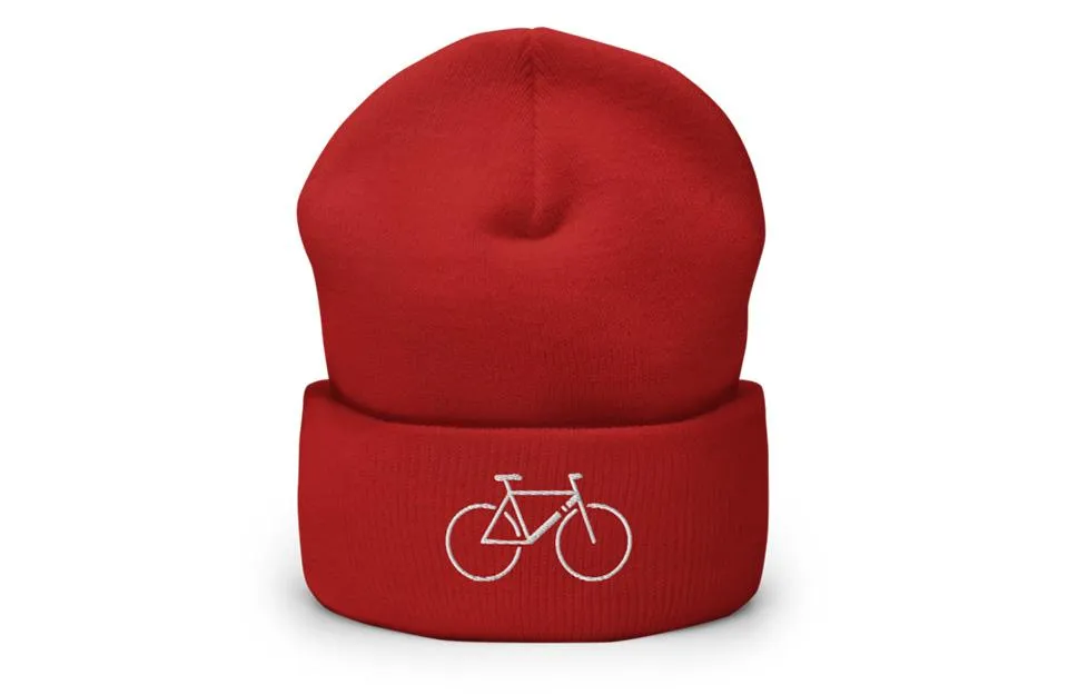 Single Speed - Cuffed Beanie Red