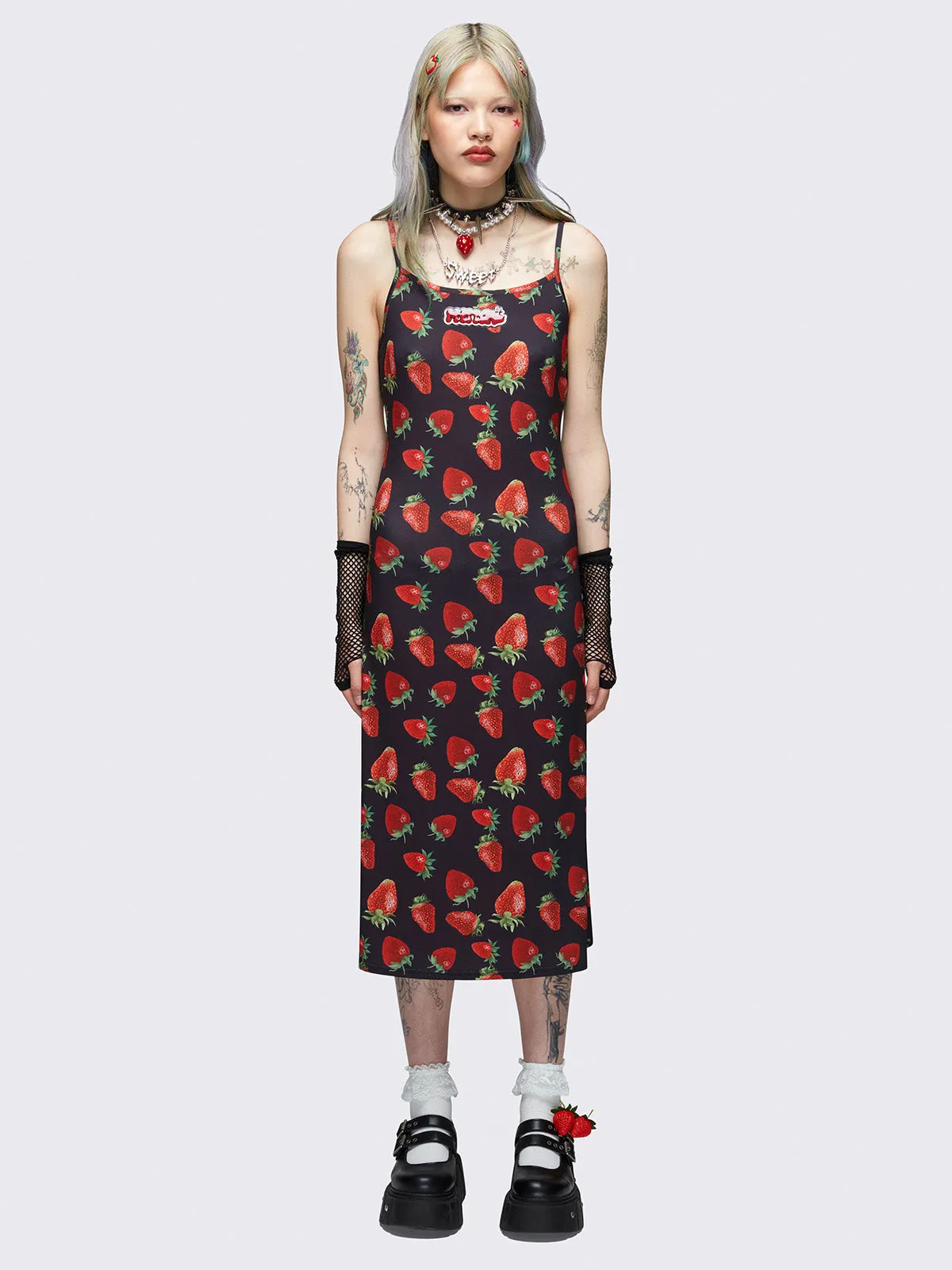 Strawberry Bomb Maxi Dress