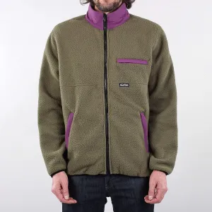 Stussy Nylon Mock Neck Fleece Jacket