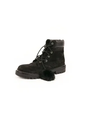 Suede Elba Boots - Black