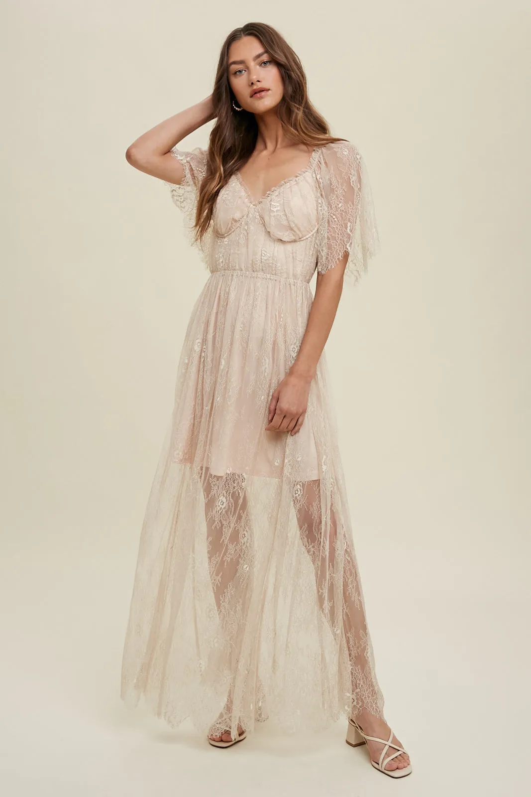 Sweet Magnolia Bustier Maxi Dress