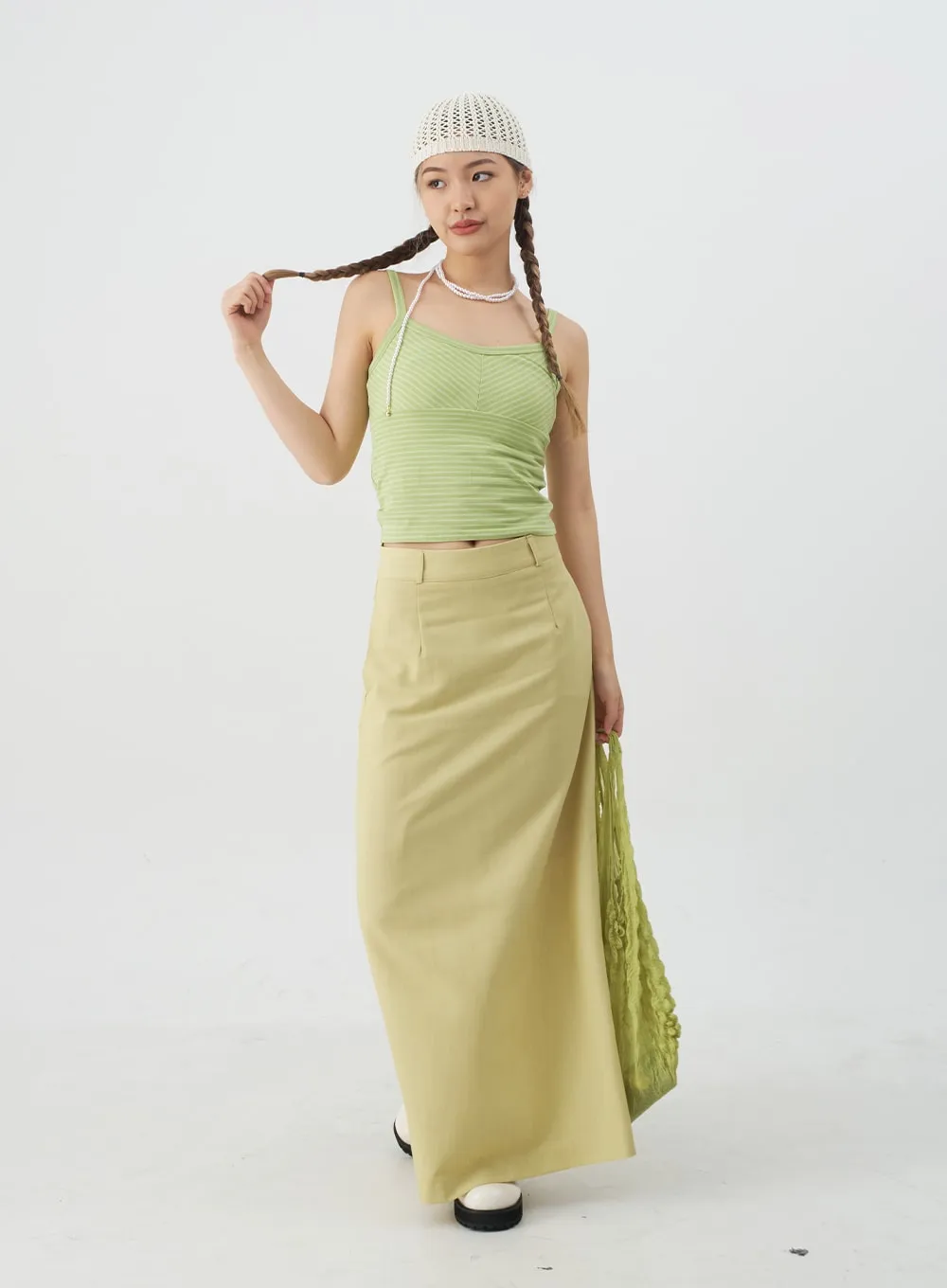 Tailored Maxi Skirt CJ08