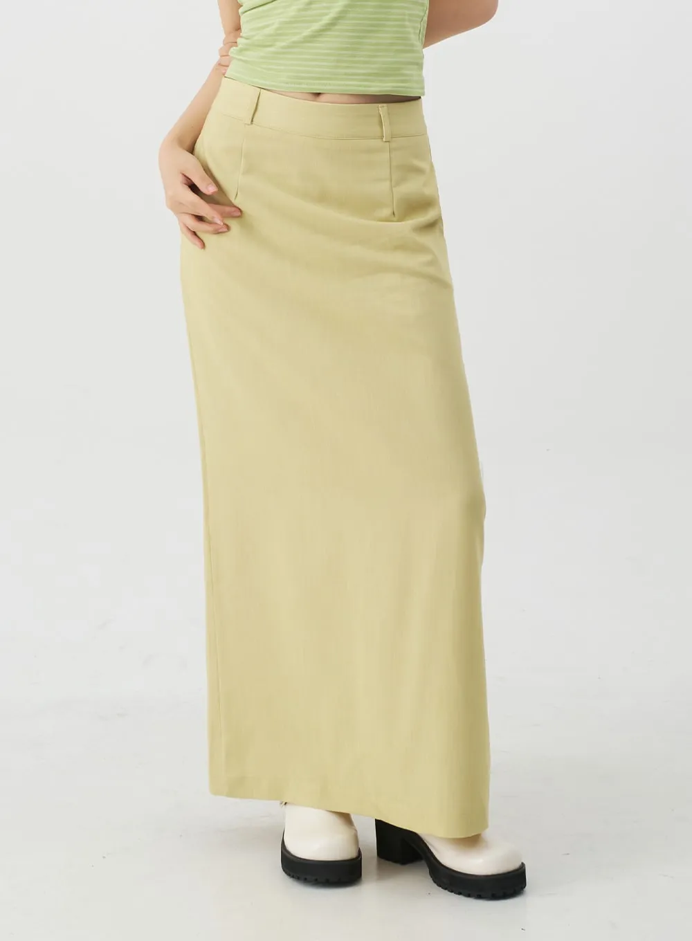 Tailored Maxi Skirt CJ08