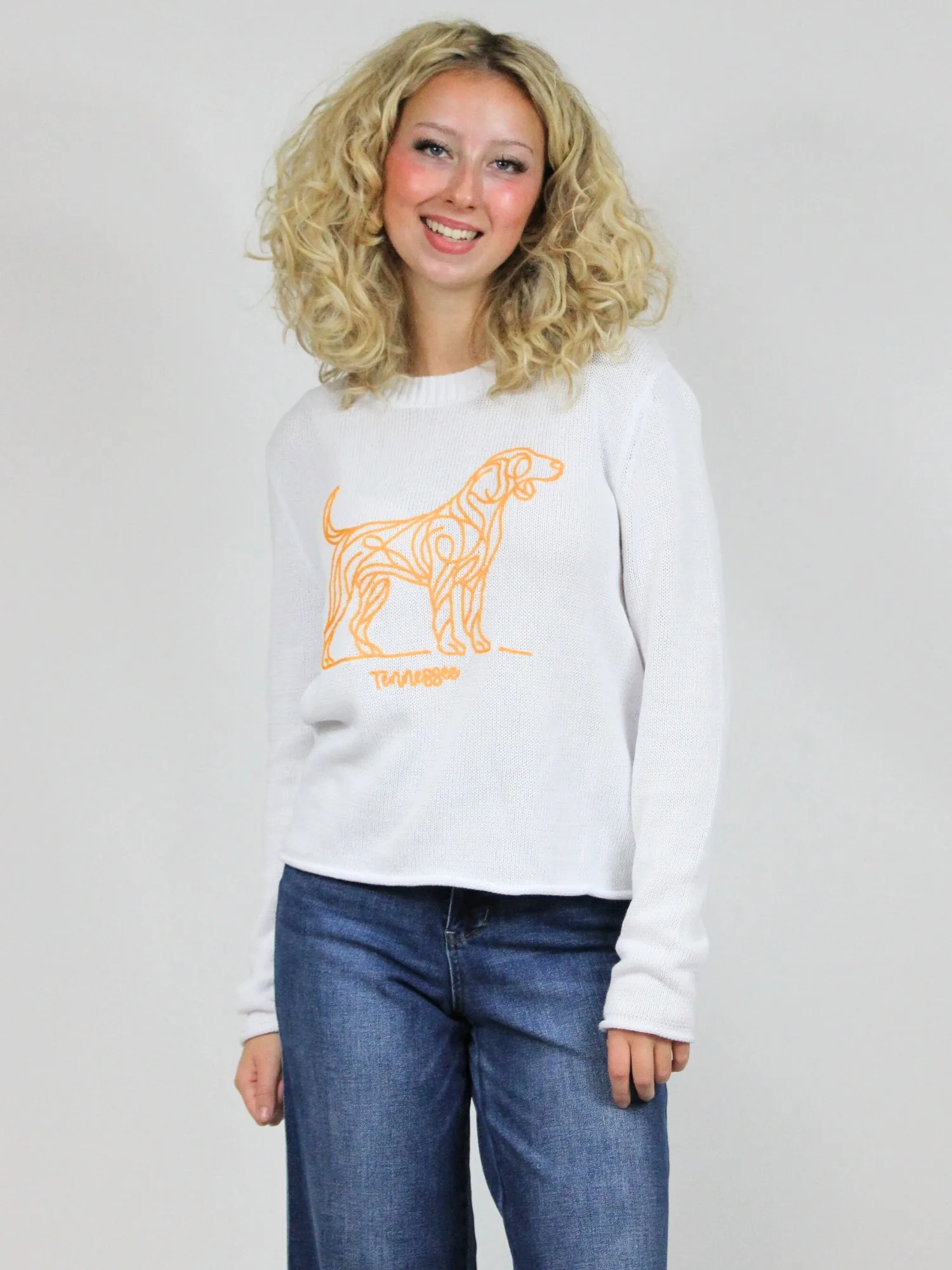 Tennessee Smokey Corded Crew Sweater