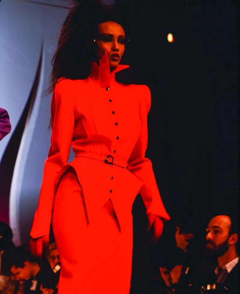 Thierry Mugler Vintage AW1988 Les Infernales Iconic Inferno Vamp Jacket Skirt Suit