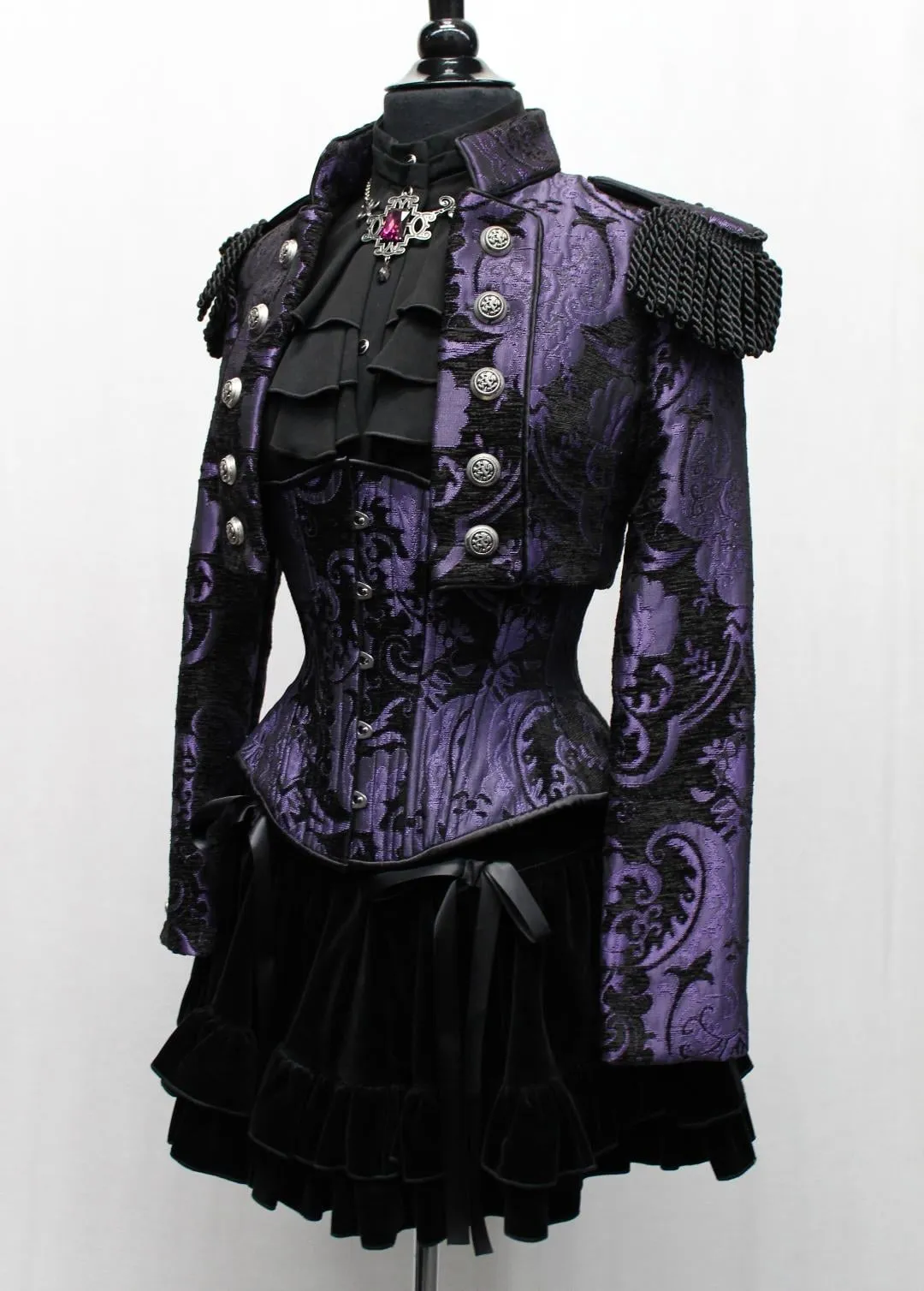 TOREADOR JACKET - PURPLE AND BLACK TAPESTRY