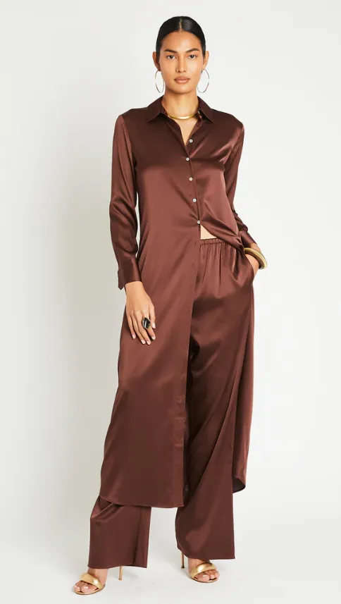 Veruschka Silk Dress Chocolate