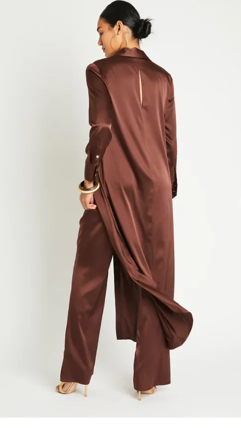 Veruschka Silk Dress Chocolate