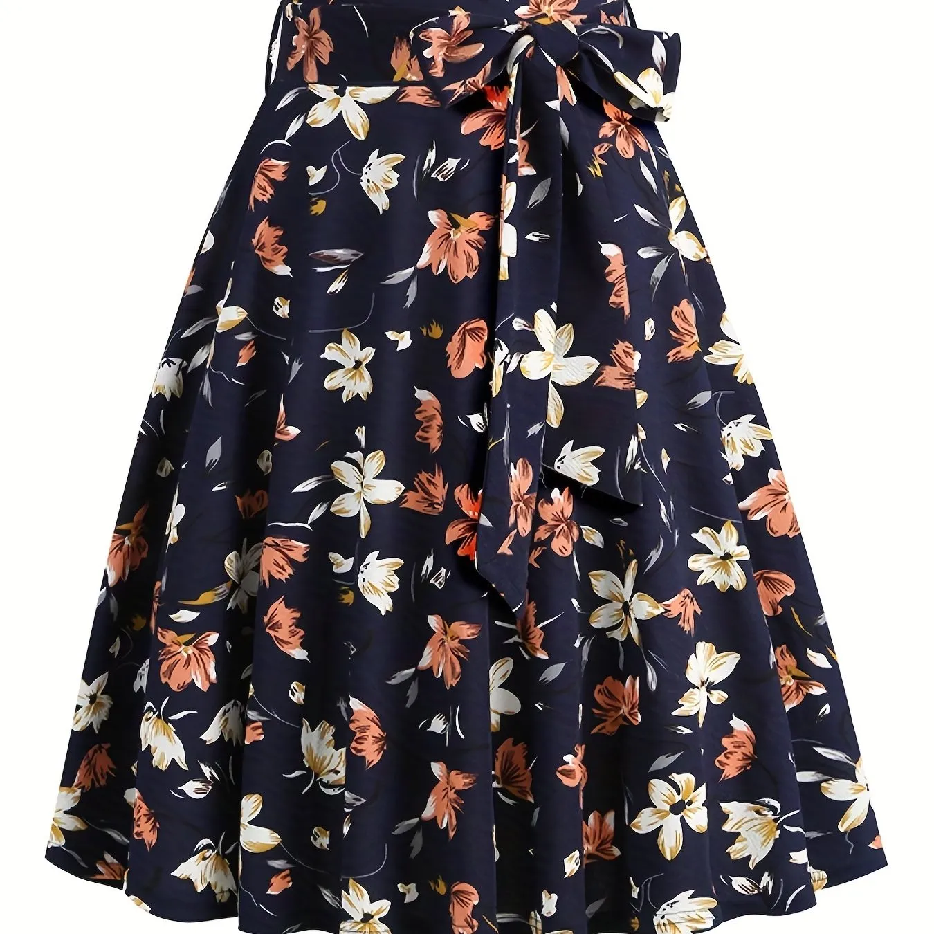 Vintage Bow Flare Skirts for Spring and Summer Style