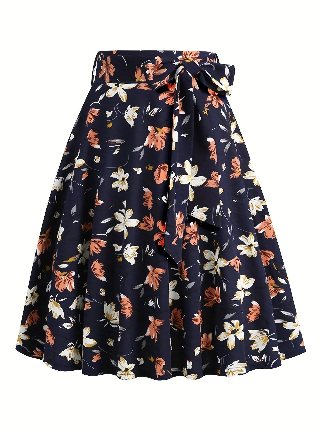 Vintage Bow Flare Skirts for Spring and Summer Style