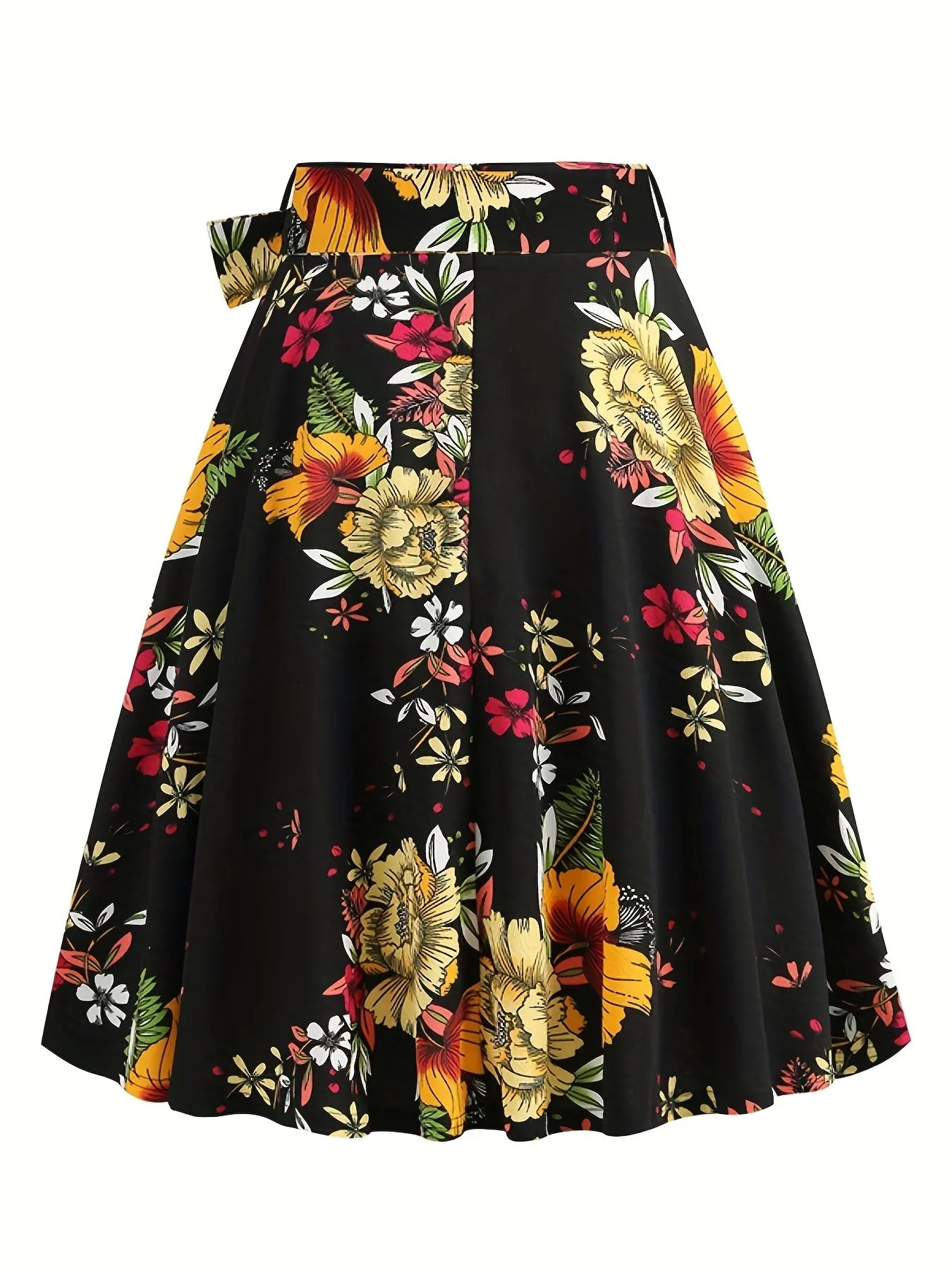 Vintage Bow Flare Skirts for Spring and Summer Style