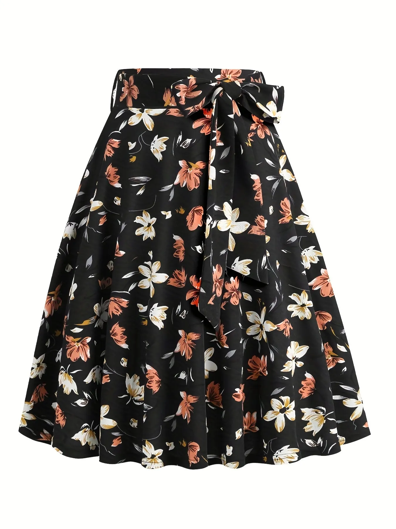 Vintage Bow Flare Skirts for Spring and Summer Style