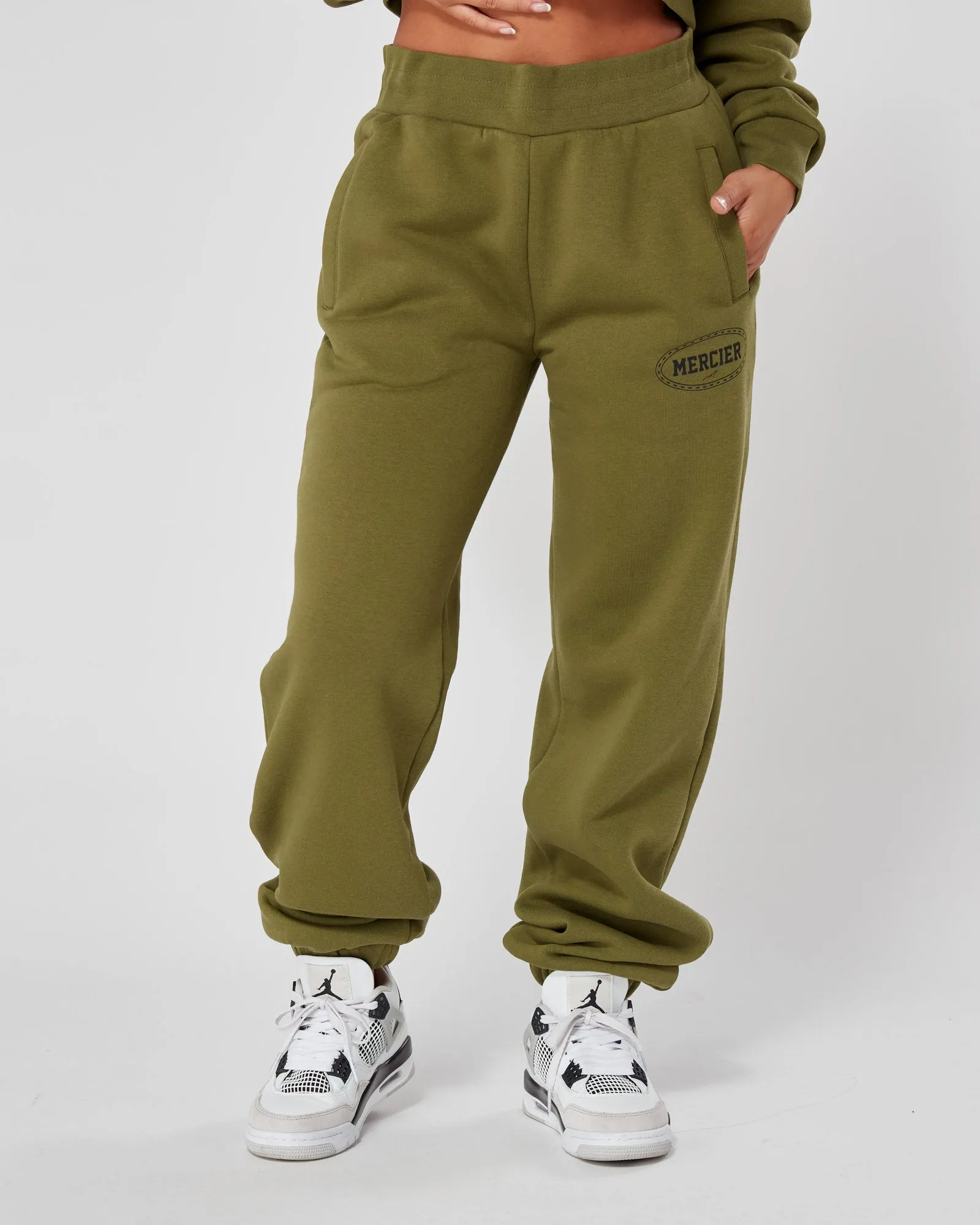 Womens Khaki Maison Joggers