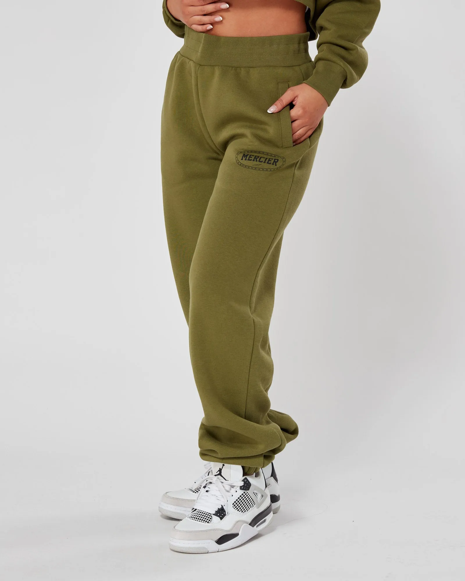 Womens Khaki Maison Joggers